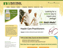 Tablet Screenshot of nutri-meds.com